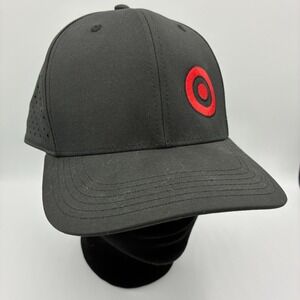 Target Employee Hat Chicago Flag Patch Black Red Bullseye Legacy Adjustable